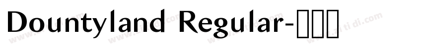 Dountyland Regular字体转换